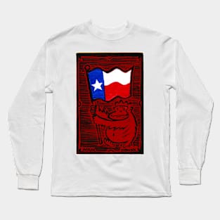 Texas Flag Ape Long Sleeve T-Shirt